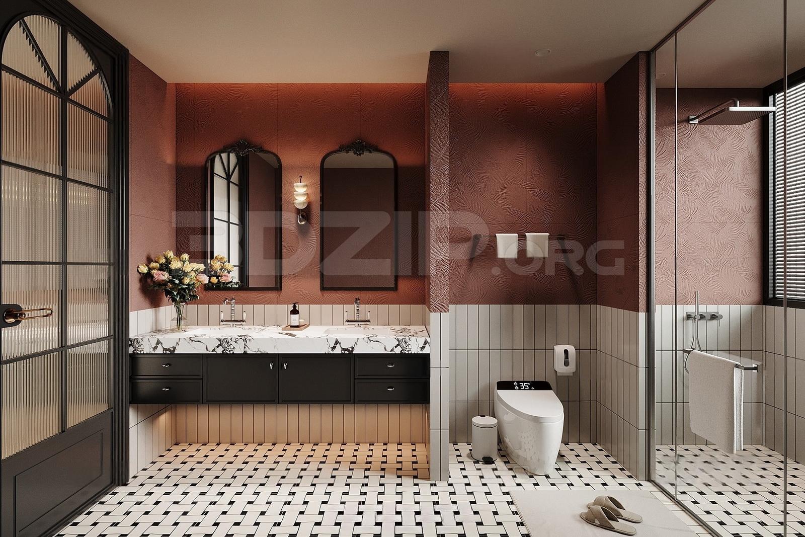Bathroom Interior — preview 1 (3dzip)