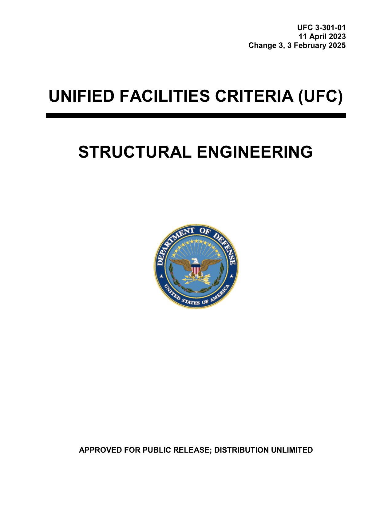 UFC 3-301-01 Structural Engineering