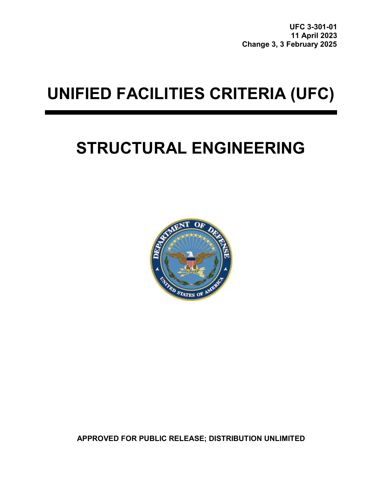 UFC 3-301-01 Structural Engineering