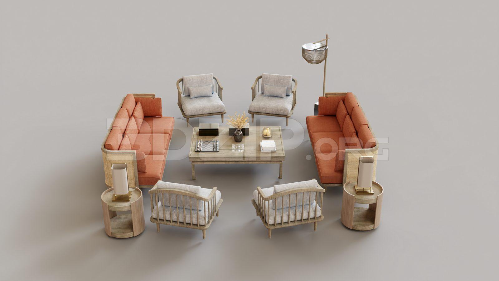 Sofa and Table- Chair