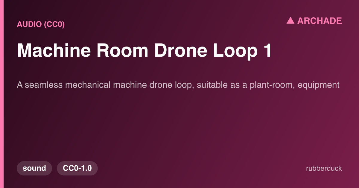 Machine Room Drone Loop 1