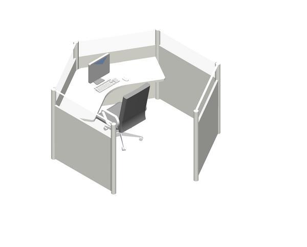 Teknion 48 Sq Foot Workstation