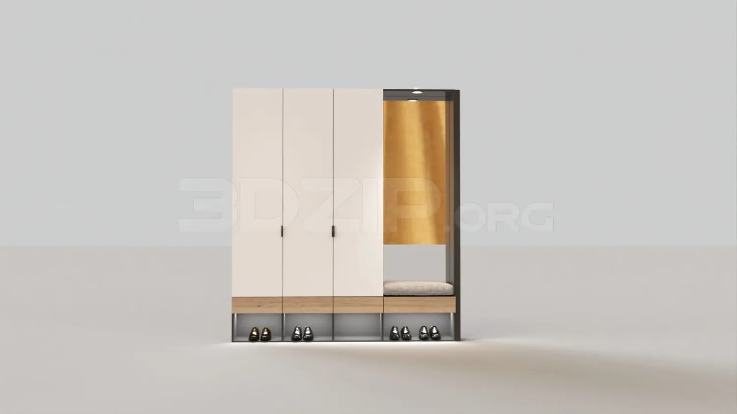 Shoe Cabinet — preview 1 (3dzip, CC0)