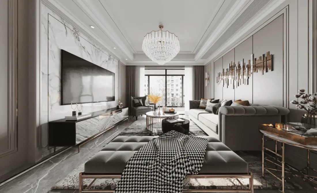 Interior Scene Model Livingroom 537 — preview 1, by Huy Hieu Lee (3dzip)