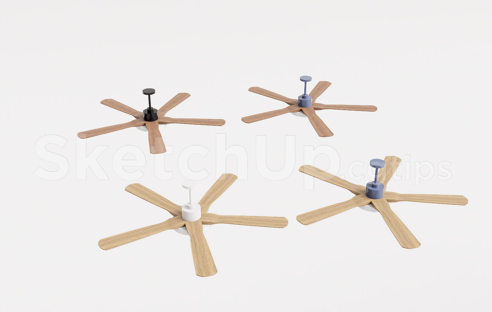 Minimalist Wooden Ceiling Fan
