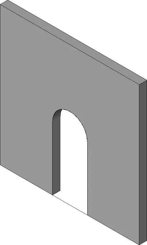 Non-Cased Opening Arch