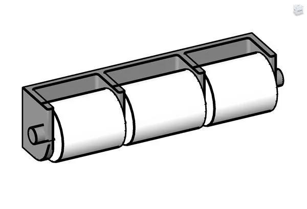 3-Roll Toilet Paper Dispenser