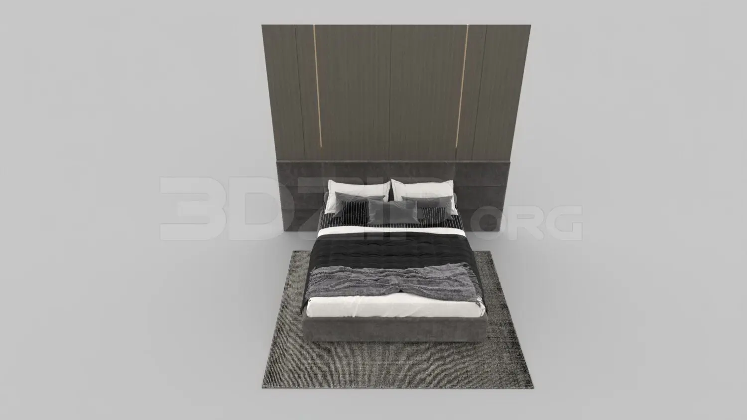 Bed — preview 1, by Long (3dzip)