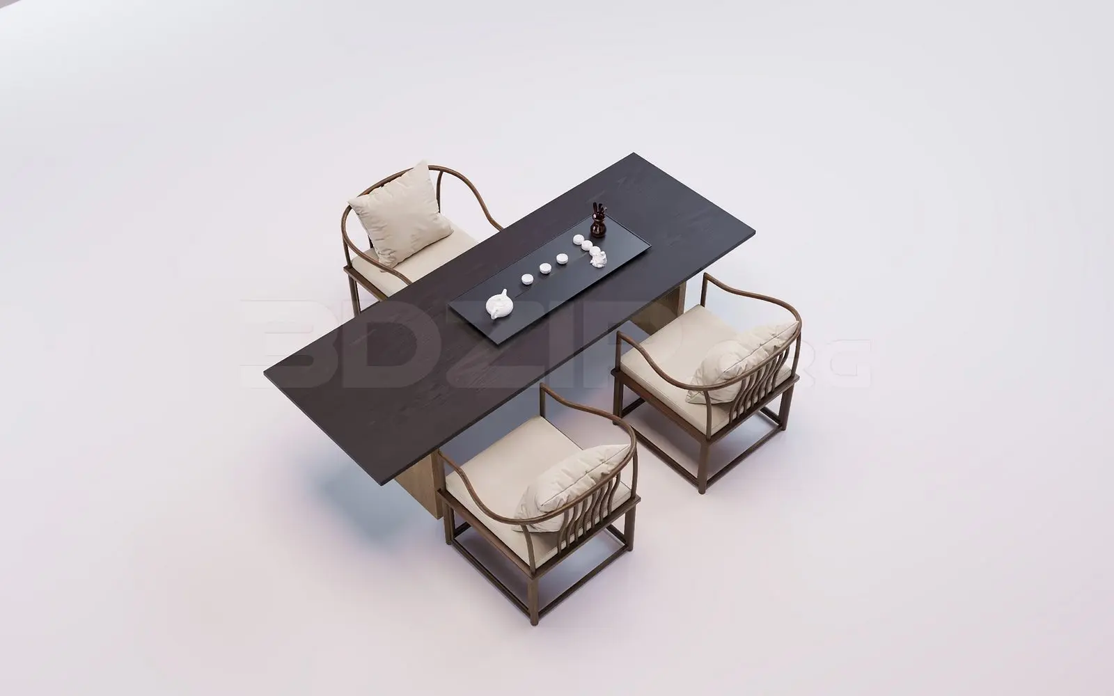 Dining Table And Chair — preview 1 (3dzip)