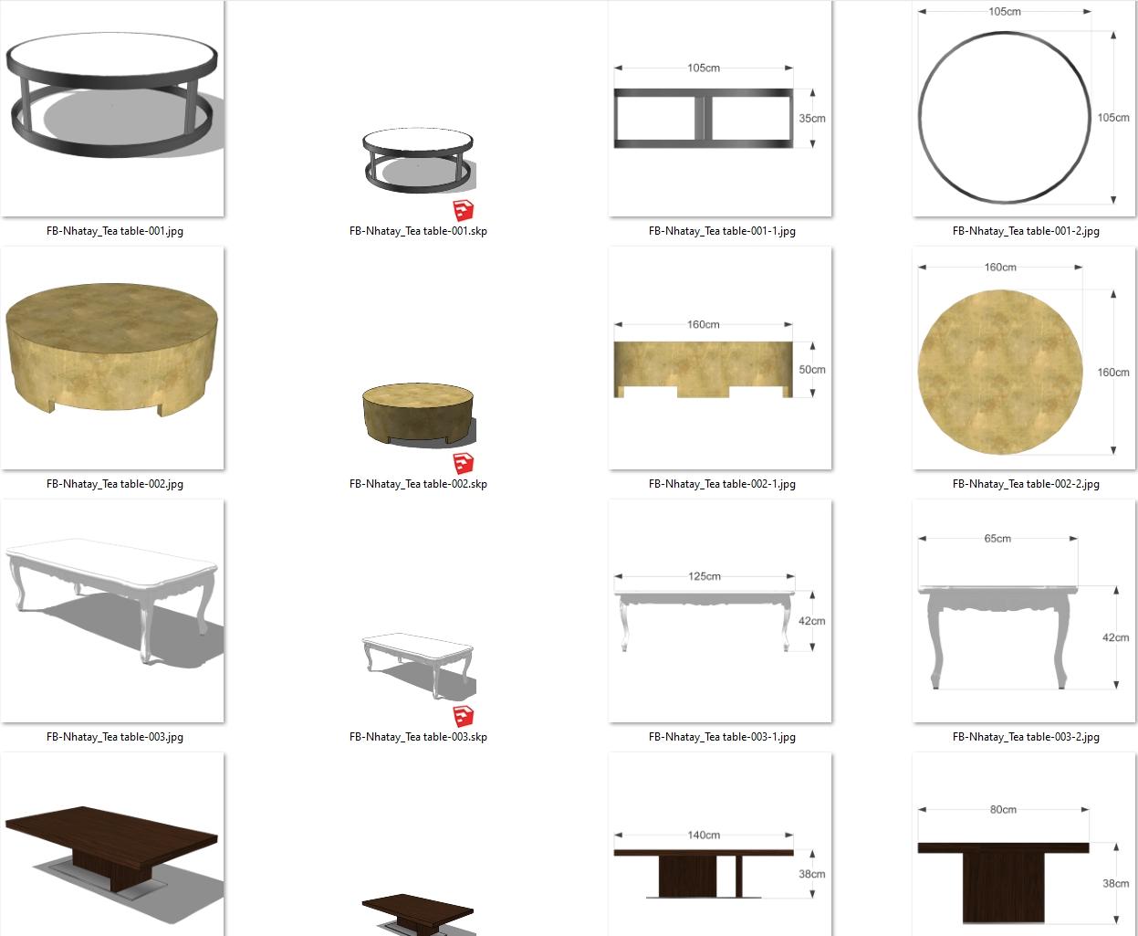 Tea tables