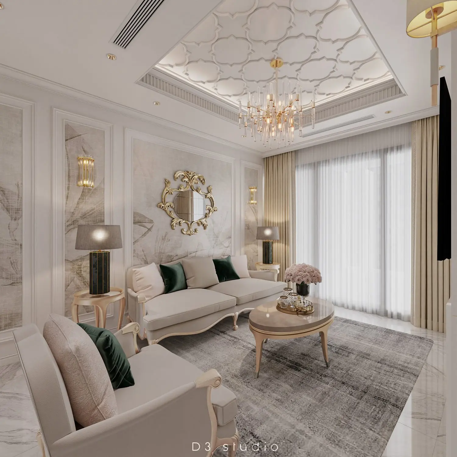 Living Room – Kitchen Interior — preview 1, by Ta Duyen (3dzip, CC0)