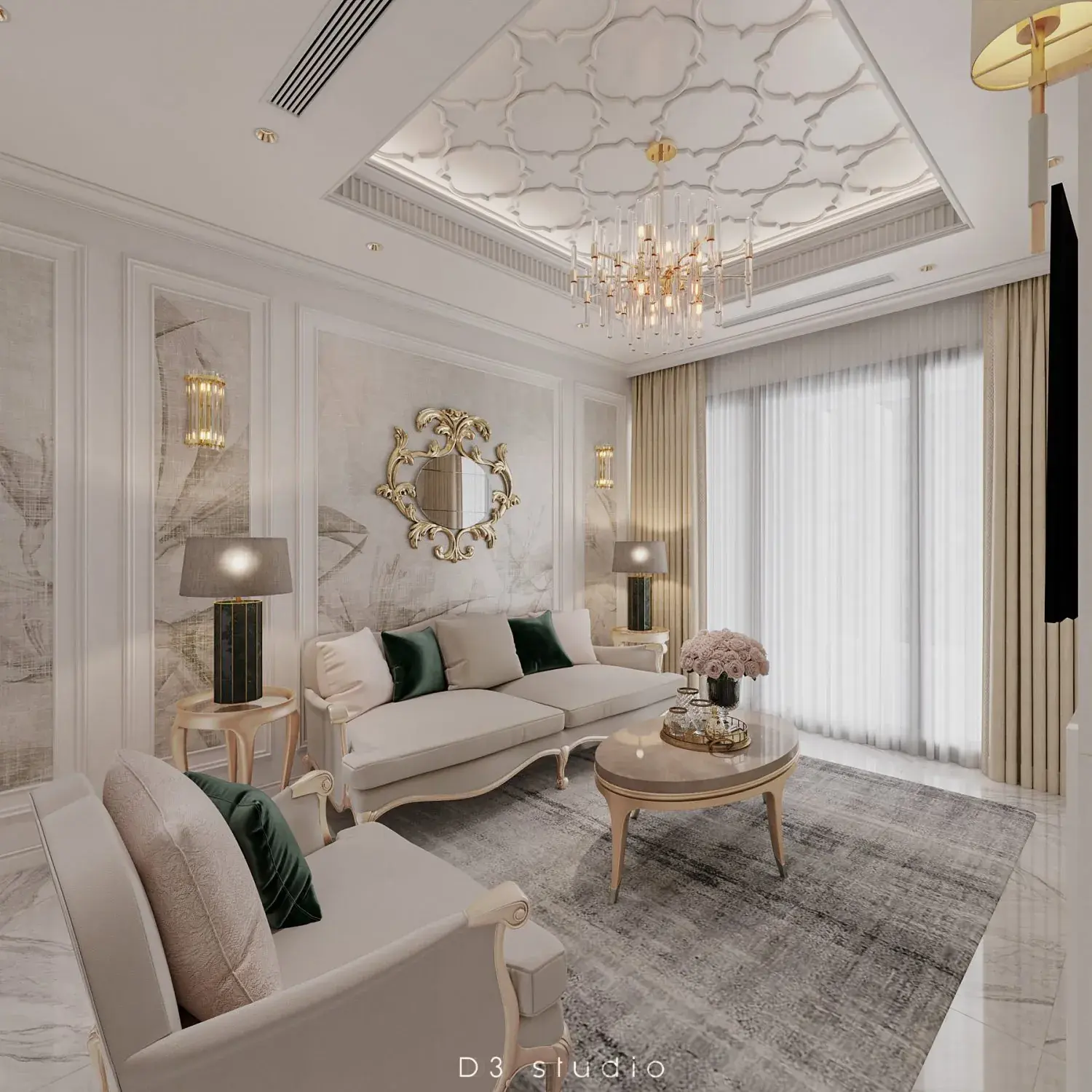 Living Room – Kitchen Interior