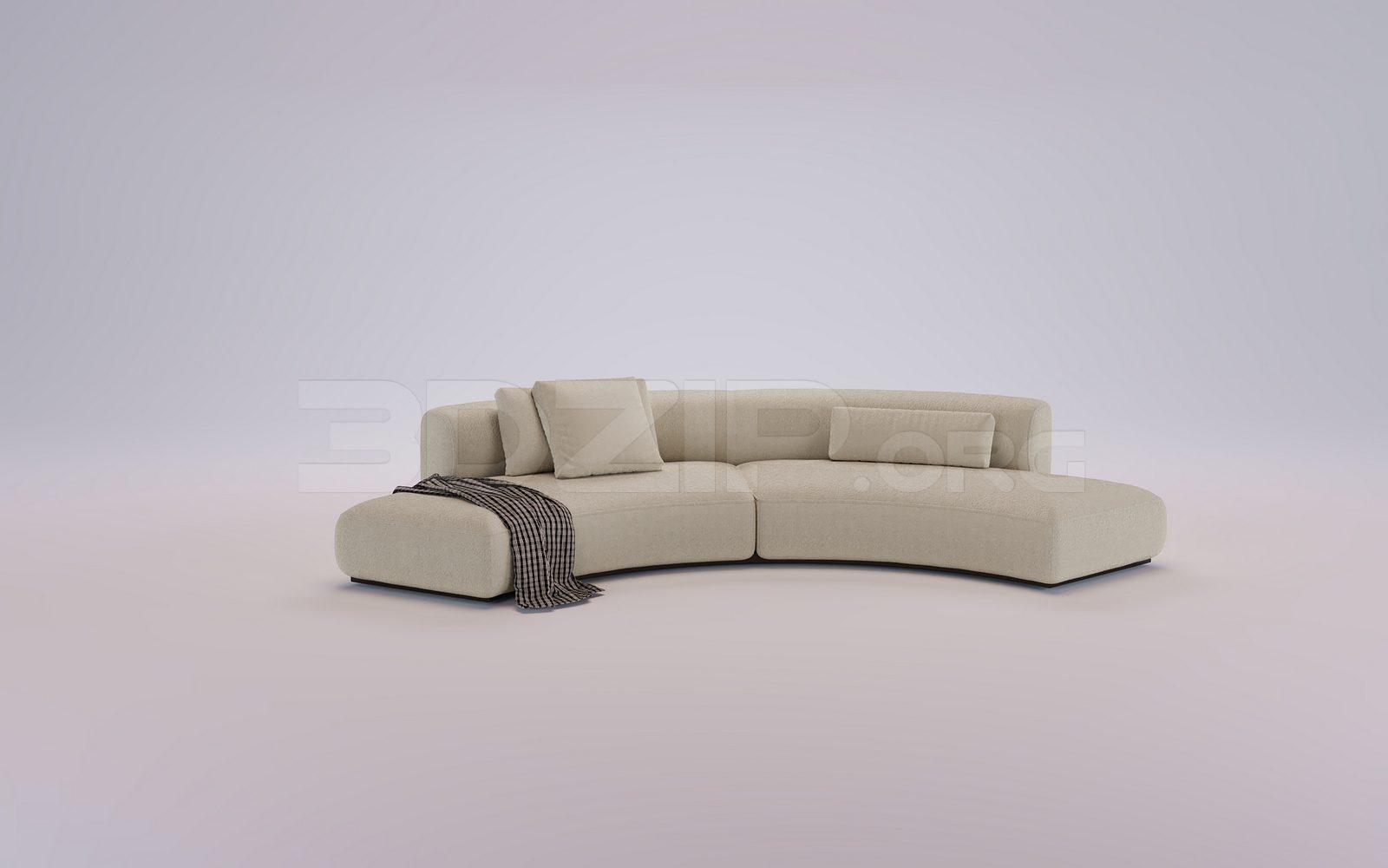 Sofa 3D Model for Interior Projects