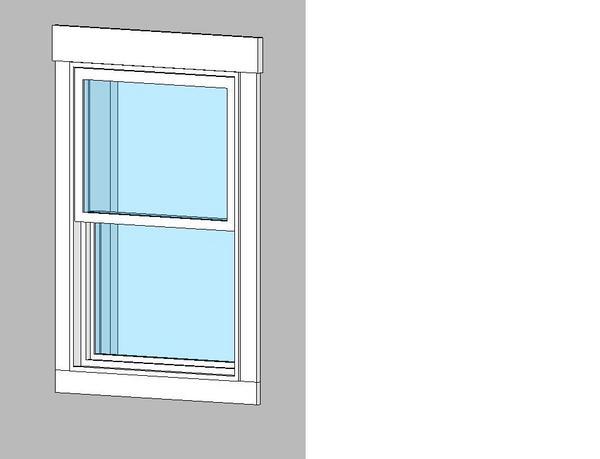 Double Hung Window with Optional Trim