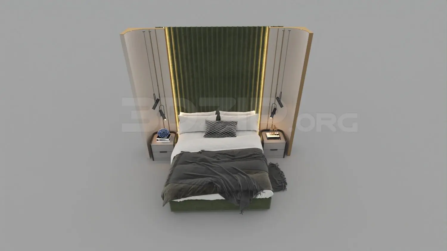 Bed — preview 1 (3dzip, CC0)