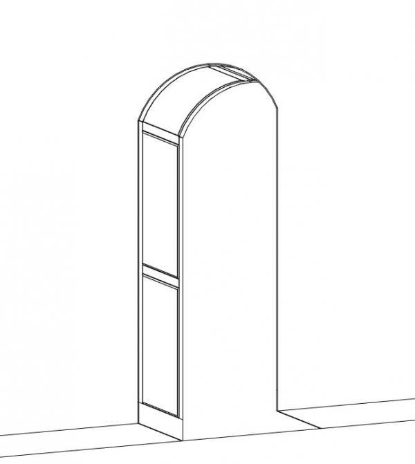 Archway with molding