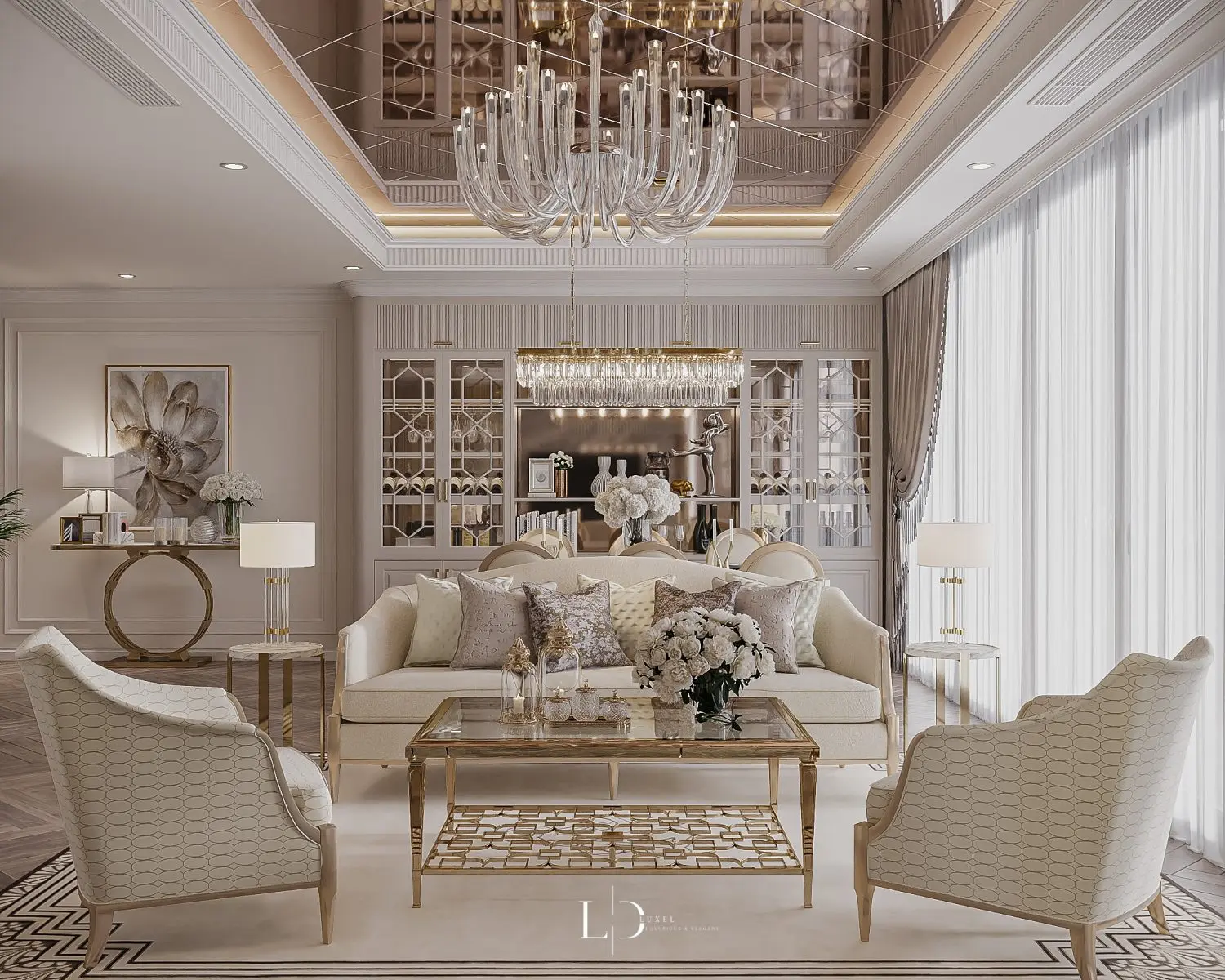 Living Room – Kitchen Interior