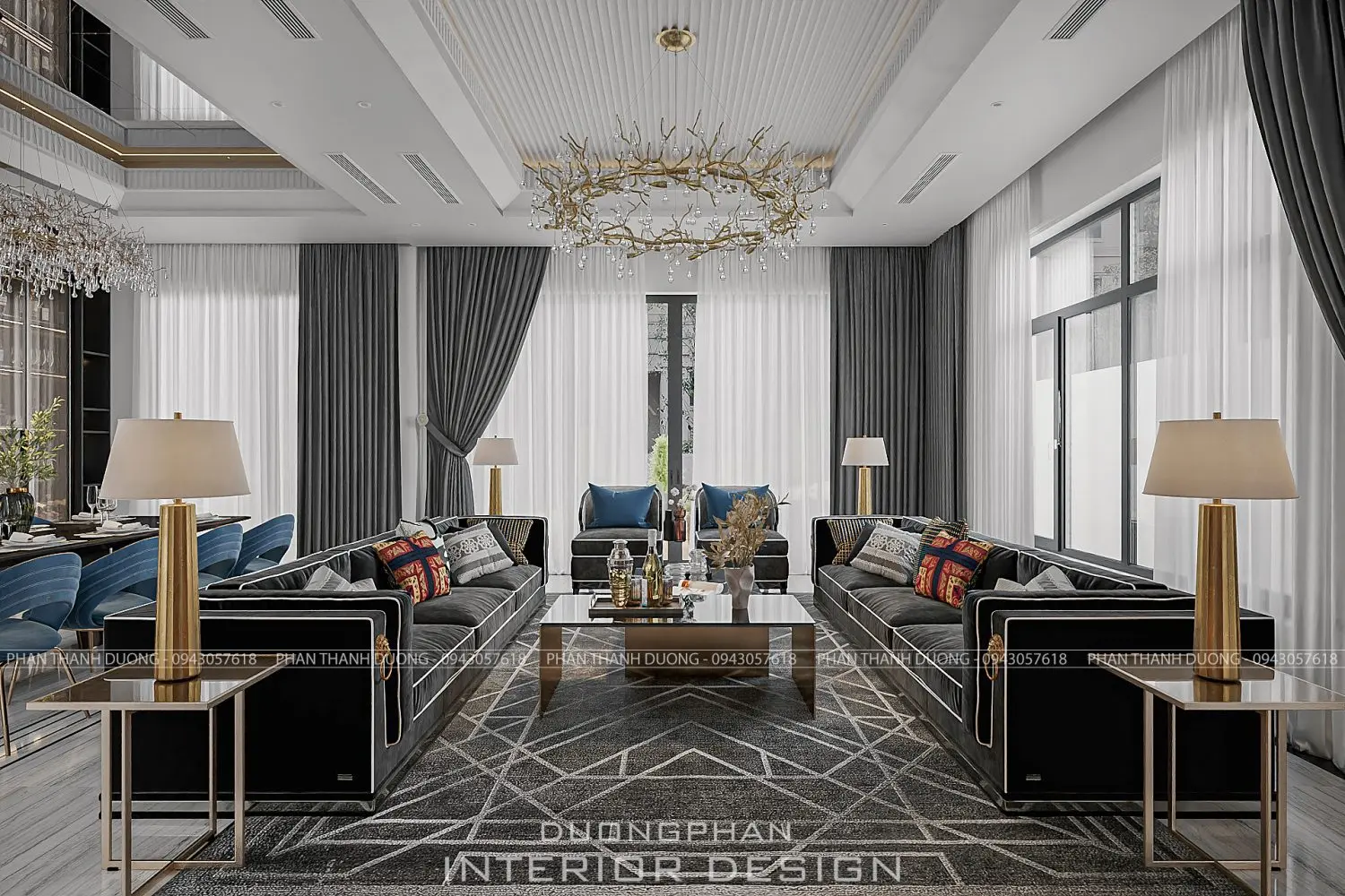 Living Room – Kitchen Interior