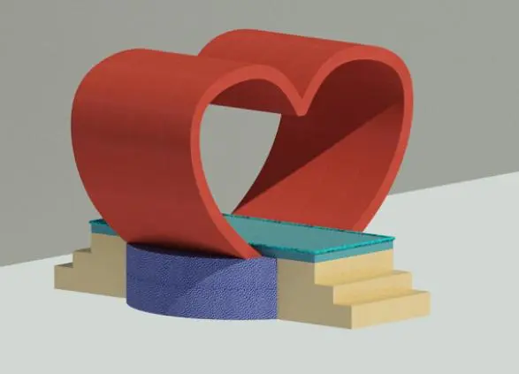 Play heart bed