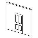 Single Door Panel — preview 1, by Revit 5.1 Subscription Library (RevitCity, CC0)