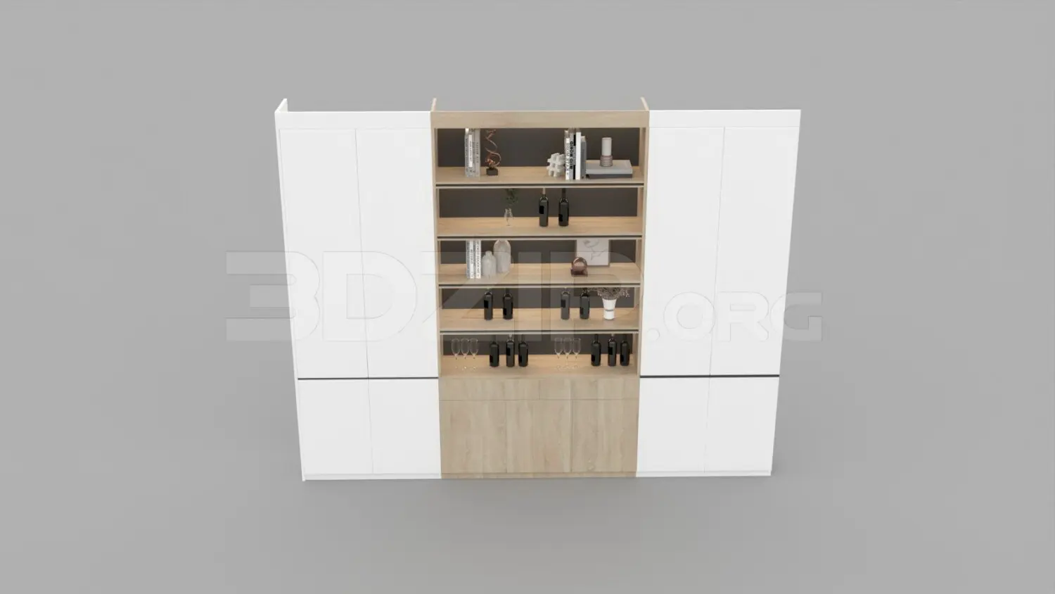 Wine Cabinet — preview 1, by Dao Van Cuong (3dzip, CC0)