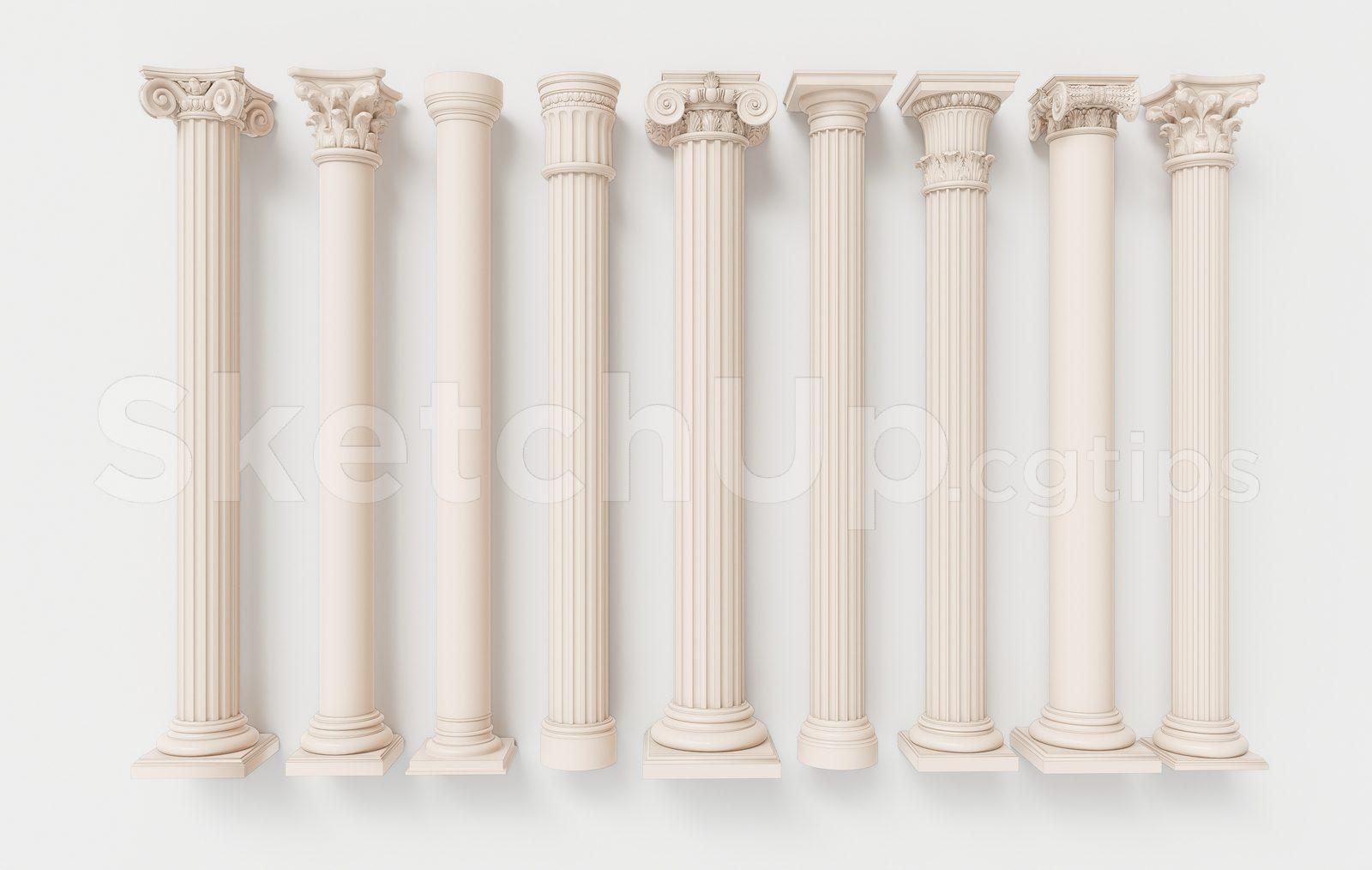 Roman and Greek Style Column