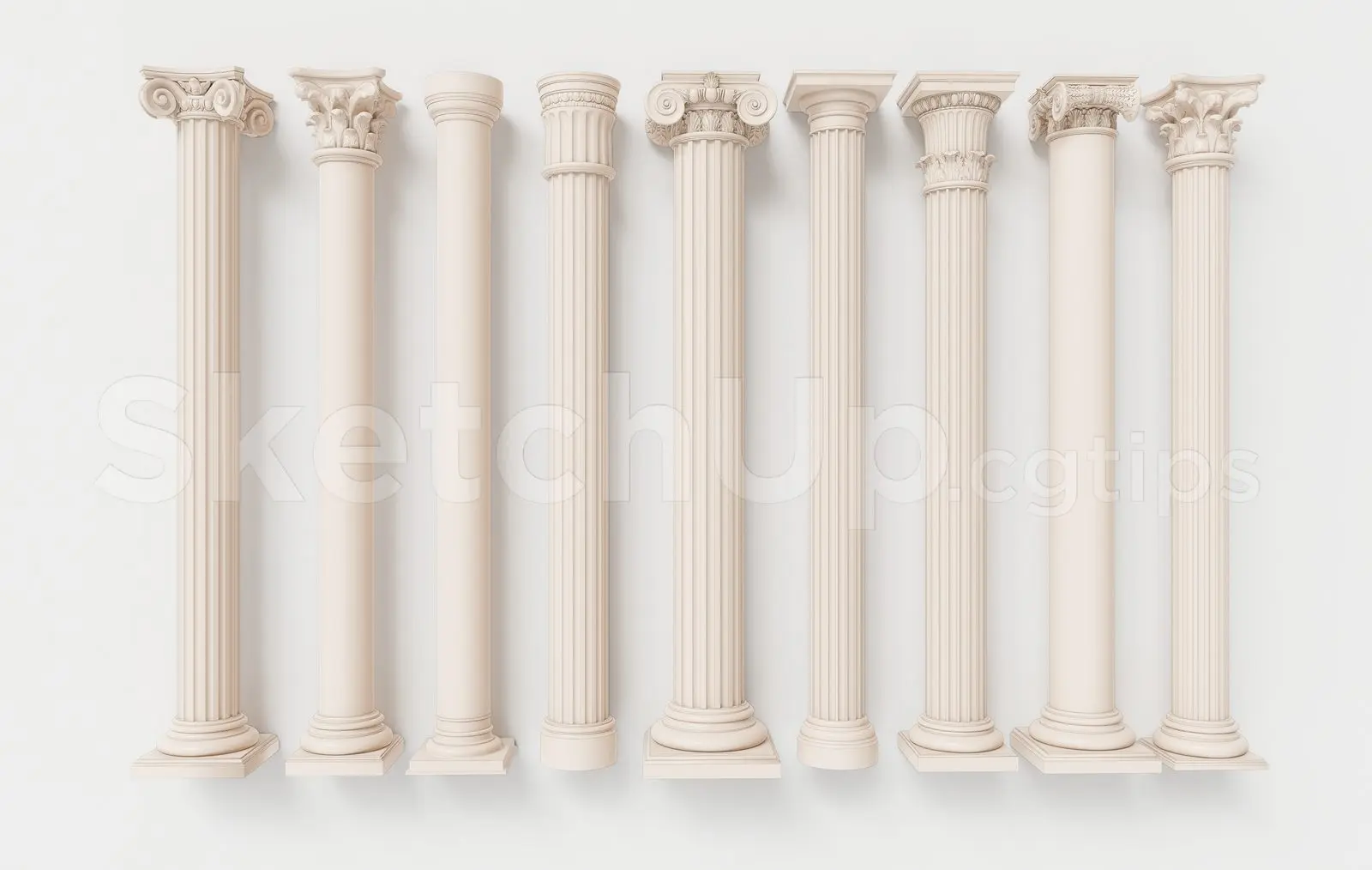 Roman and Greek Style Column