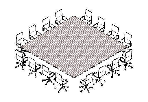 Mesa de Oficina 16 personas