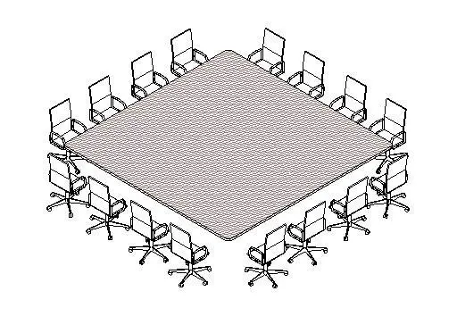 Mesa de Oficina 16 personas