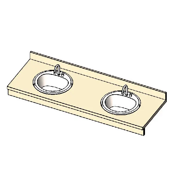 Vanity Two Sinks