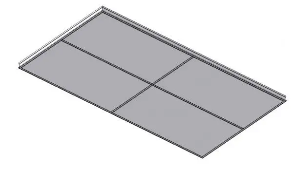 Blue Metal- Groove T Grid Ceiling System PL3