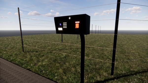Security Gate Gooseneck With Keypad And Knox
