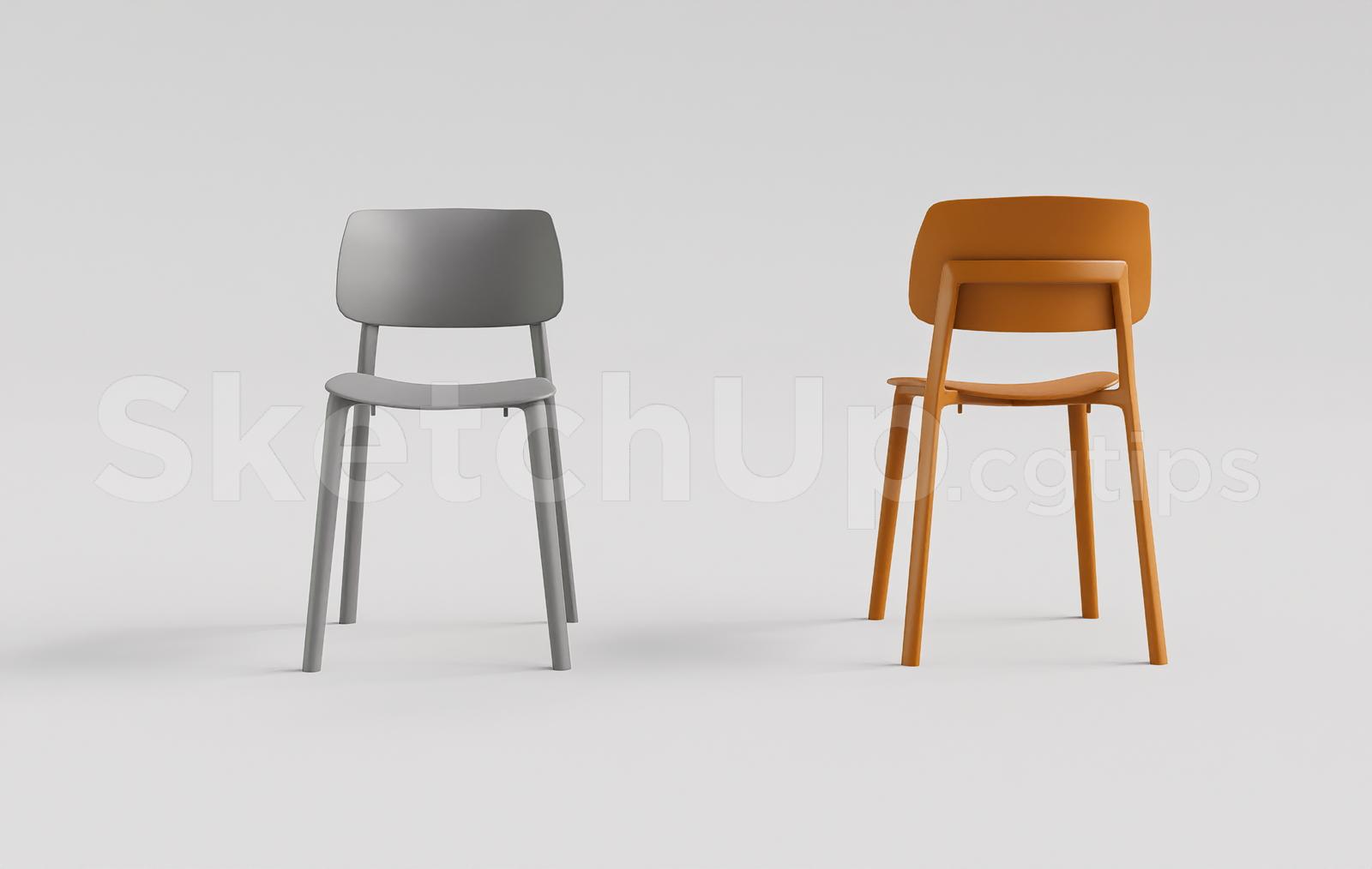 Modern Plastic Dining Chair