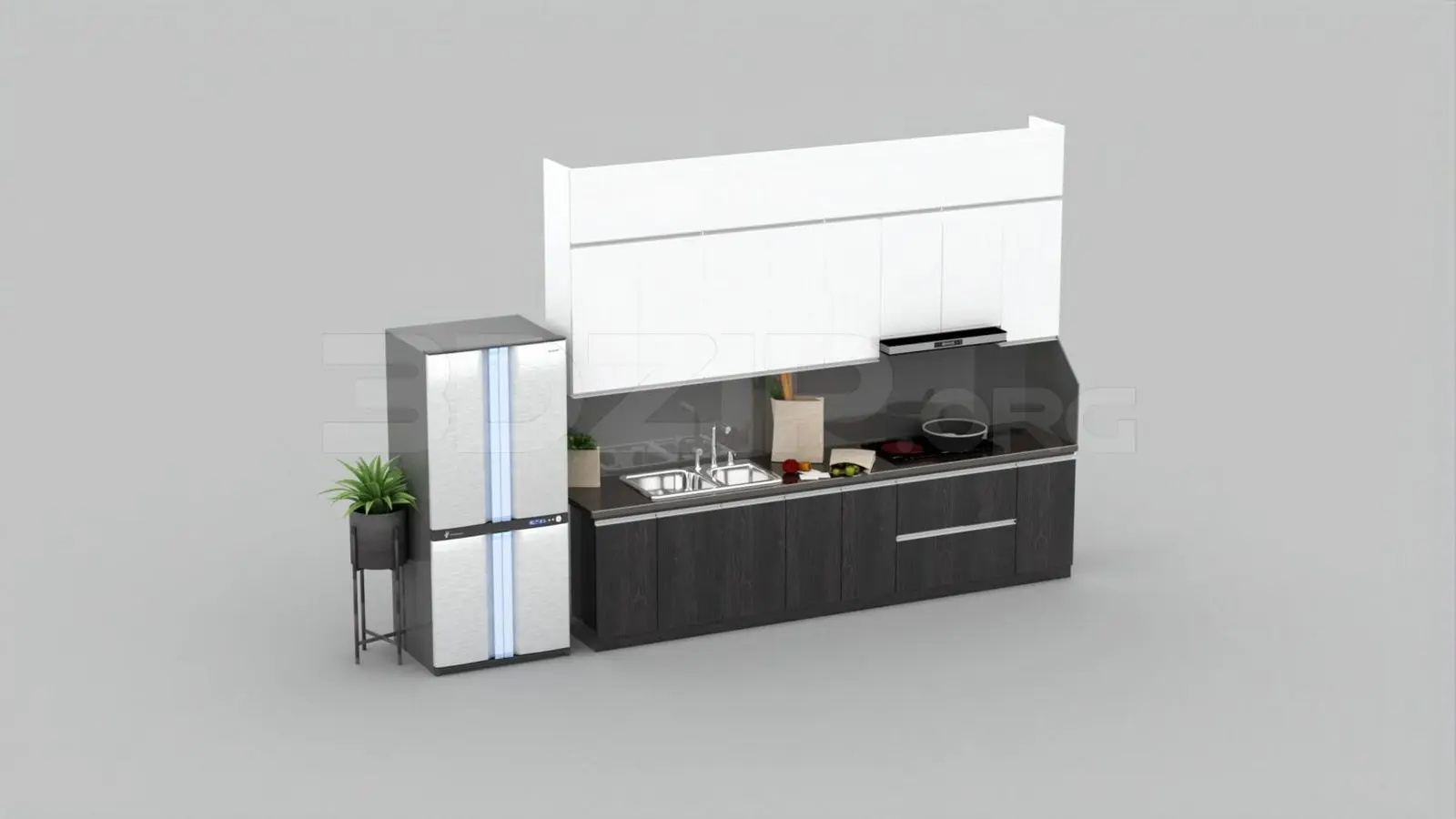 Kitchen — preview 1, by Huy Hieu Lee (3dzip, CC0)