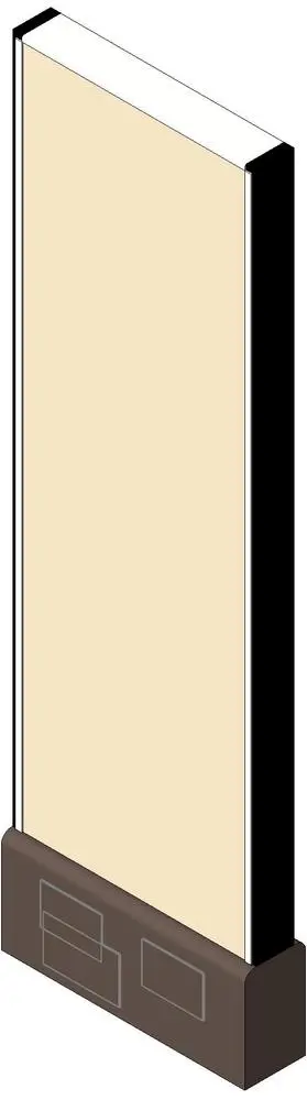 HermanMiller_ActionOffice_A1120_Fabric-CoveredPanelStandardBase — preview 1, by Herman Miller (RevitCity, CC0)