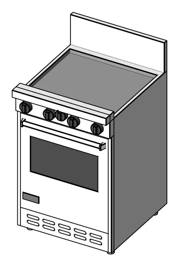 Viking Open Burner Range — preview 1, by sarahareheart (RevitCity, CC0)