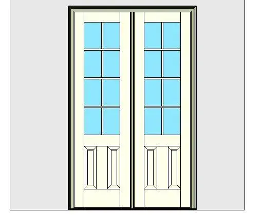 Kolbe Ultra Series Inswing Entrance Door 2-Wide 2-Panel Handicap Sill Units