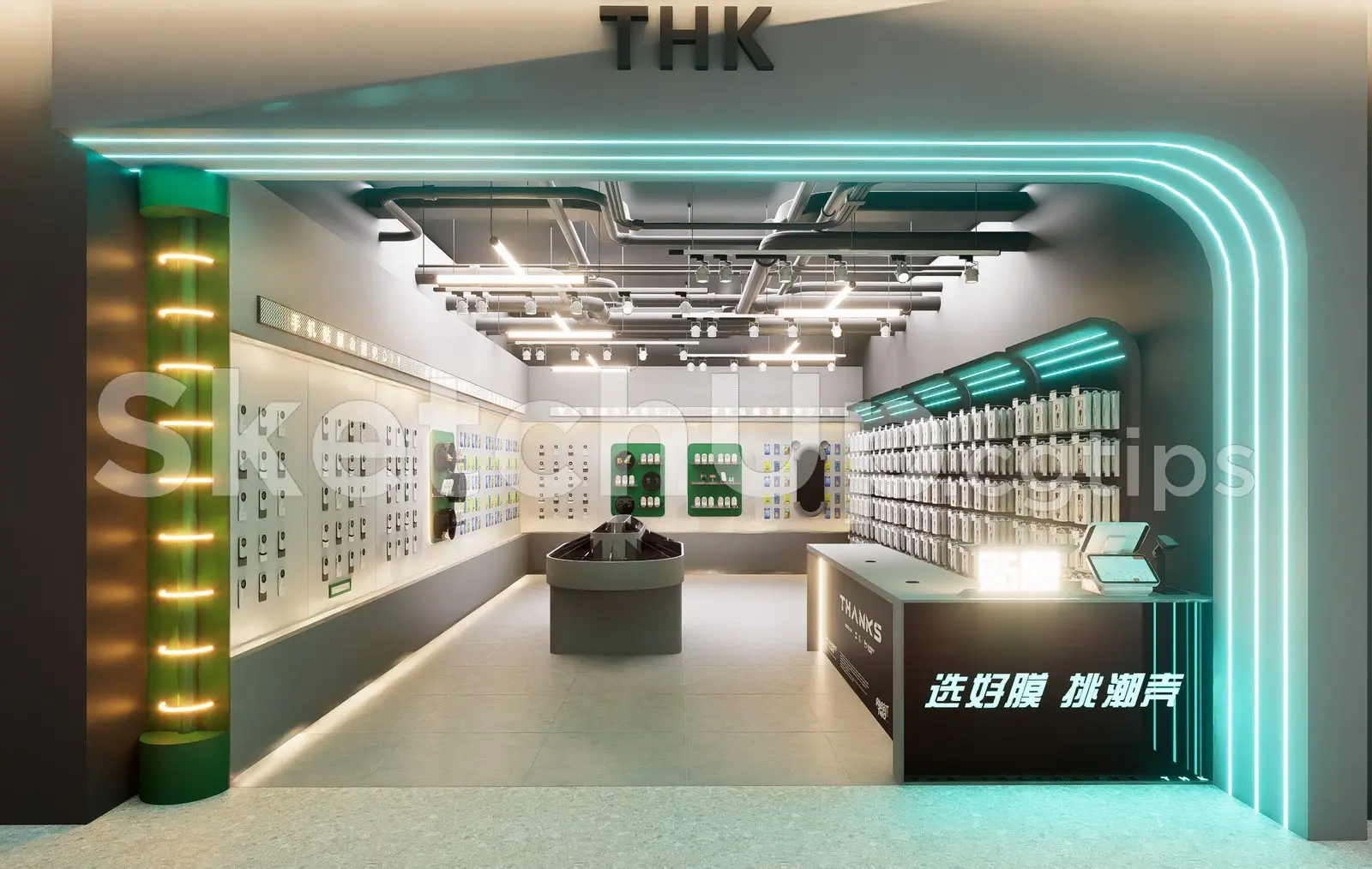Mobile Phone Retail Store Interior Design