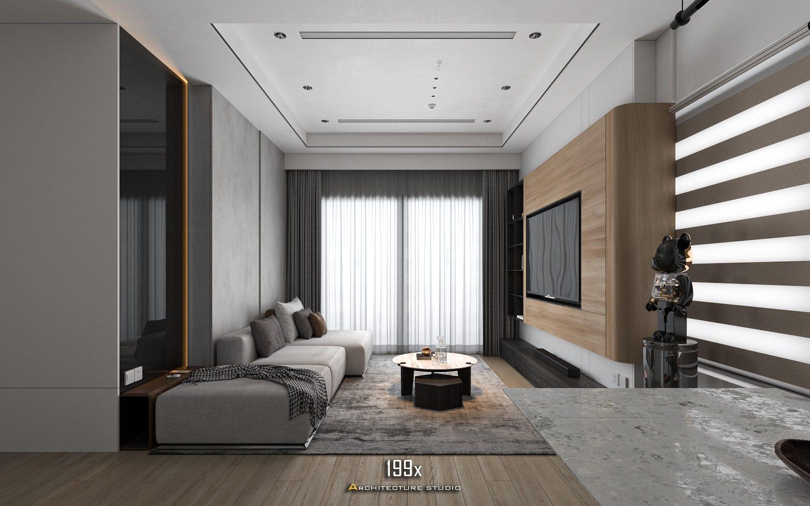 Living Room – Kitchen Interior