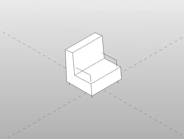 18 Simple Armchair 3D — preview 1, by David Selander (RevitCity, CC0)