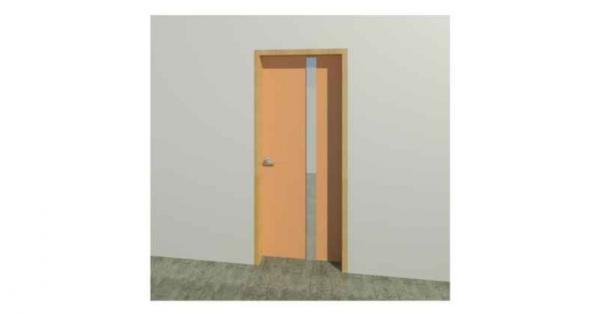 Parametric Door Single Adjustable Vertical Strip