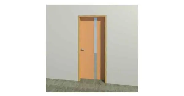 Parametric Door Single Adjustable Vertical Strip