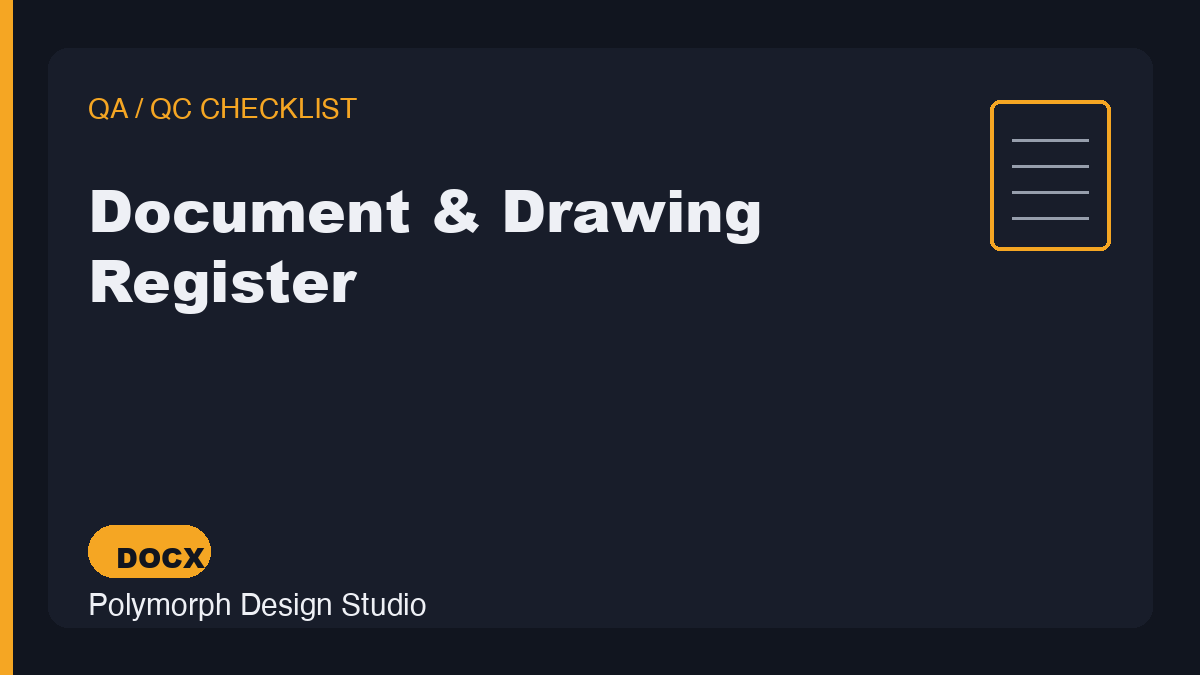 Document & Drawing Register