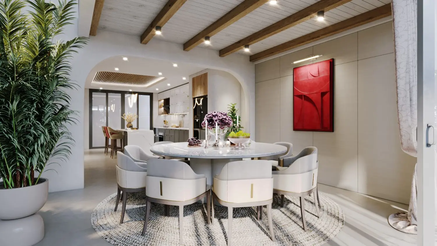 Living Room – Kitchen Interior