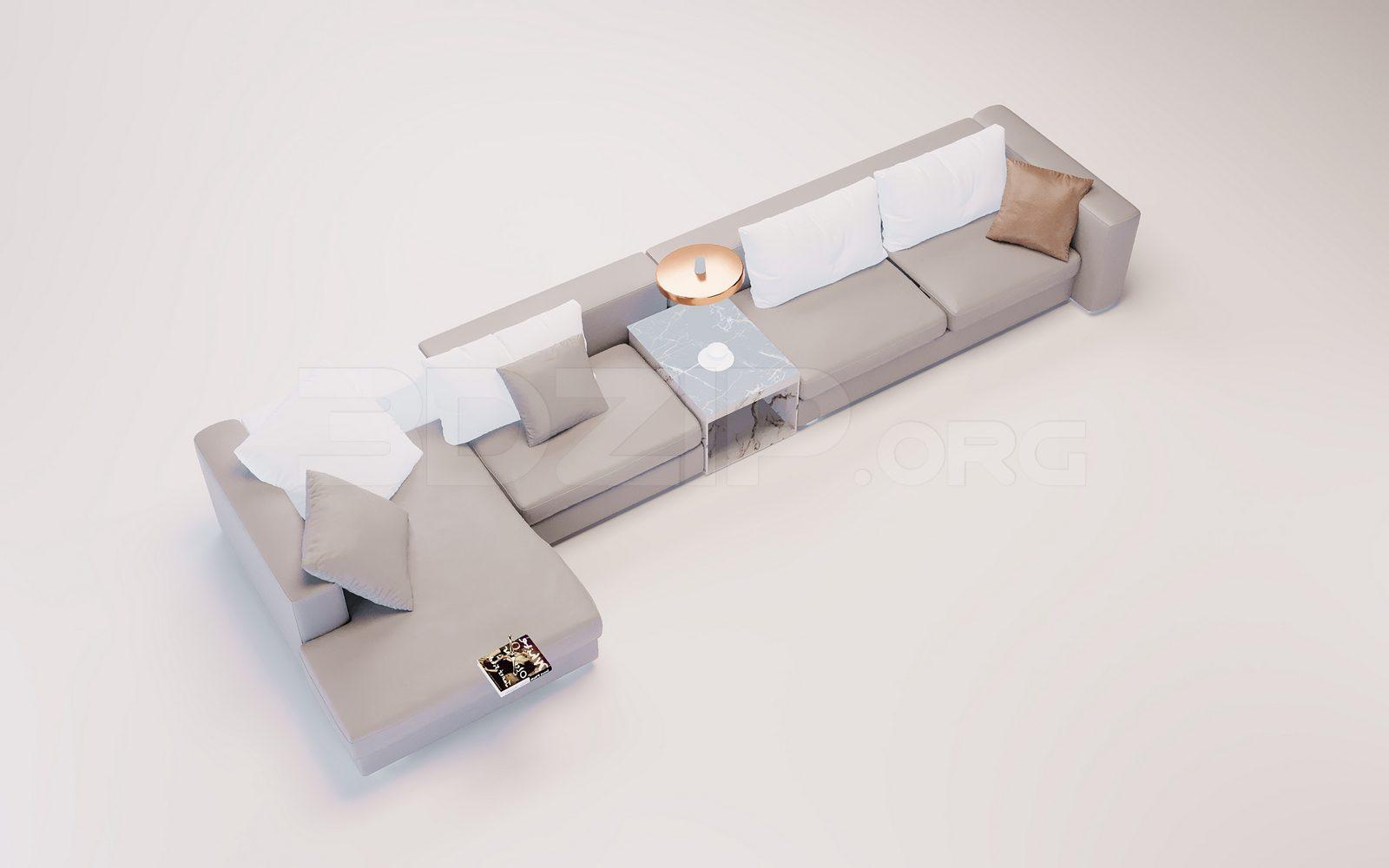 Sofa 3D Model for Interior Projects