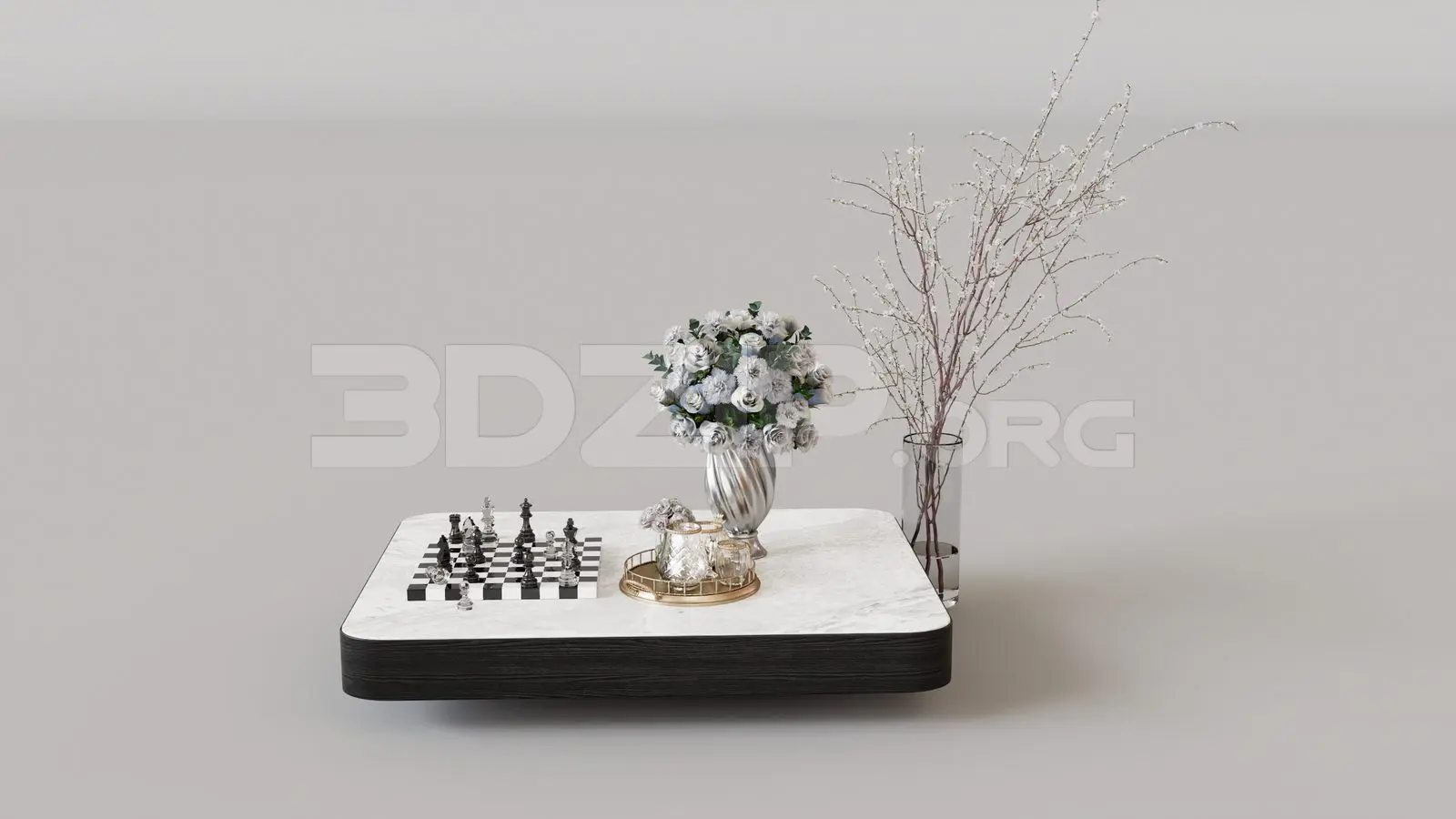 Tea Table — preview 1 (3dzip, CC0)