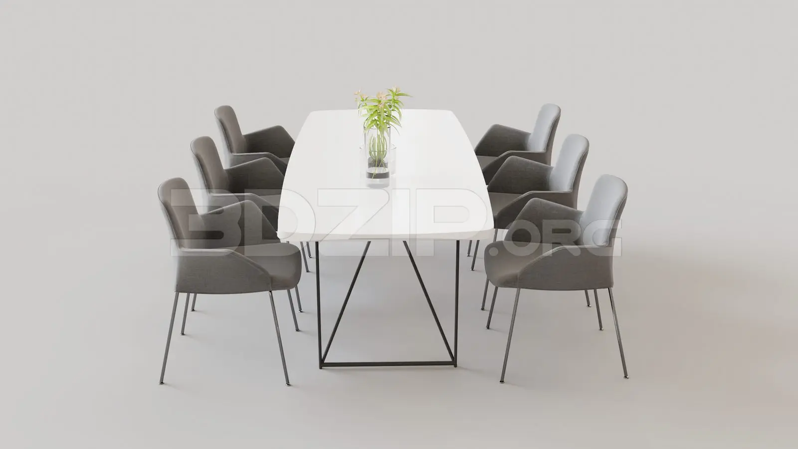 Dining Table And Chair — preview 1 (3dzip)