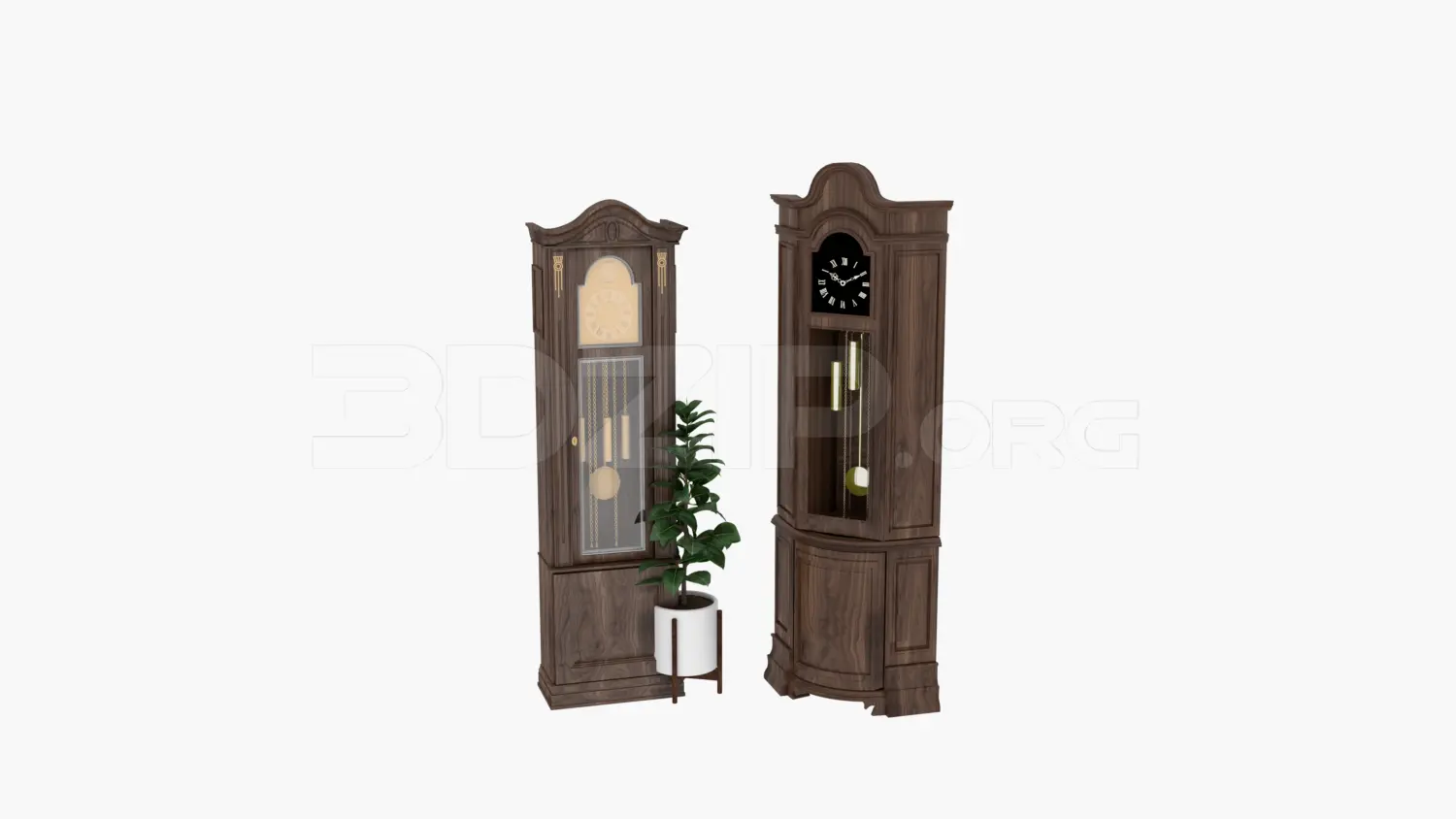 Stand Clock — preview 1 (3dzip, CC0)