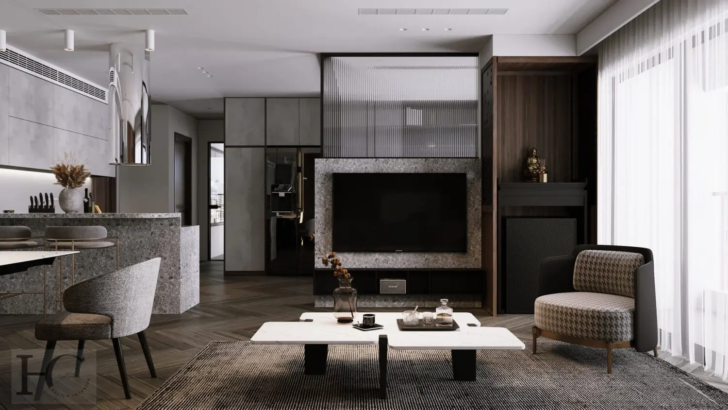 Interior Apartment — preview 1, by Nguyen Huu Cong (3dzip)