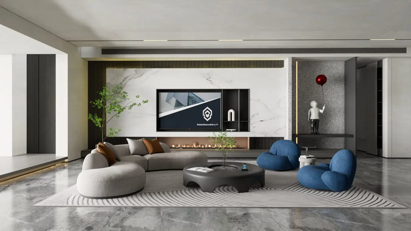 Interior Living Room — preview 1 (cgtips)